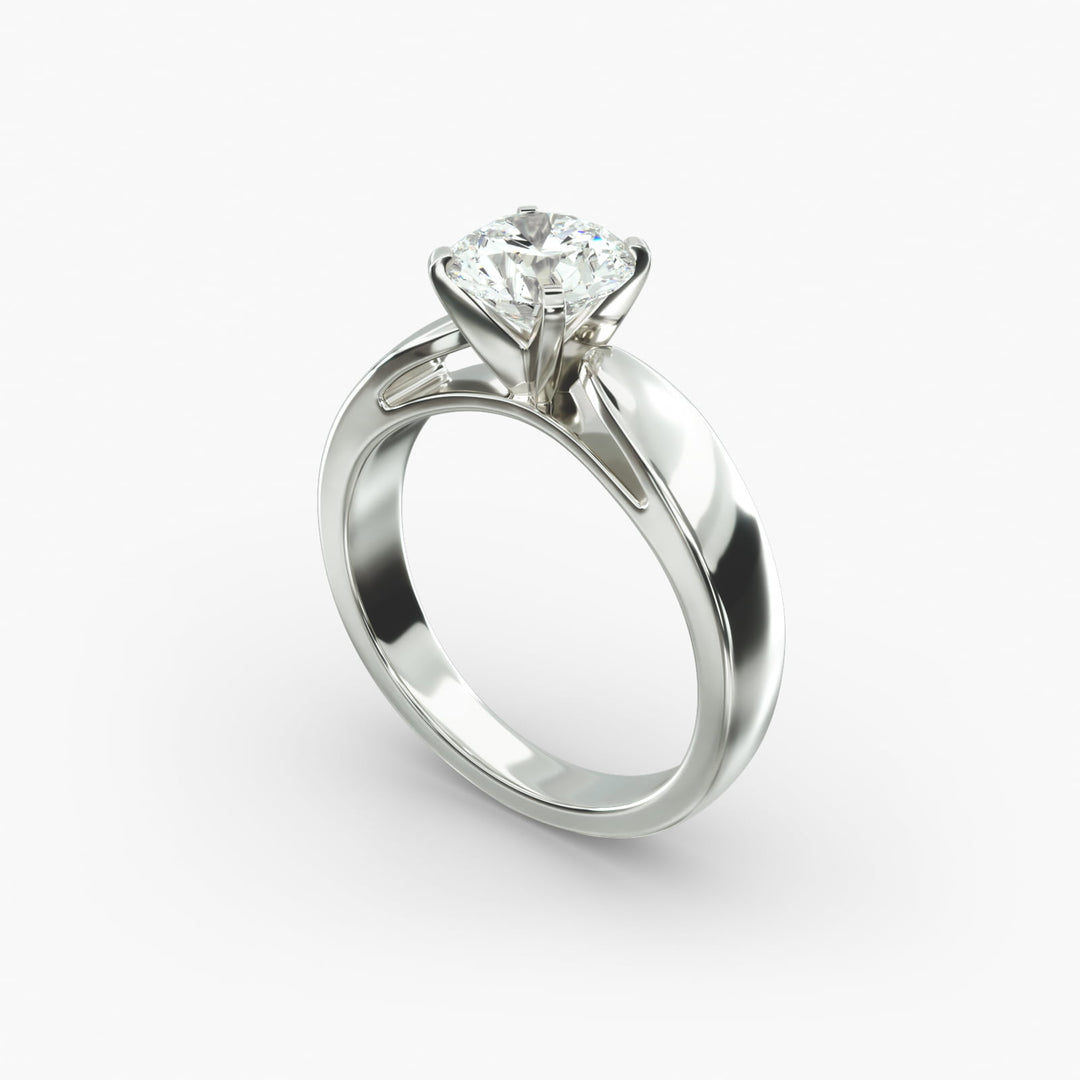 Round Brilliant Lab-Grown Diamond Engagement Ring | 0.50–5.00 Carat | IGI Certified | Yellow, White & Rose Gold
