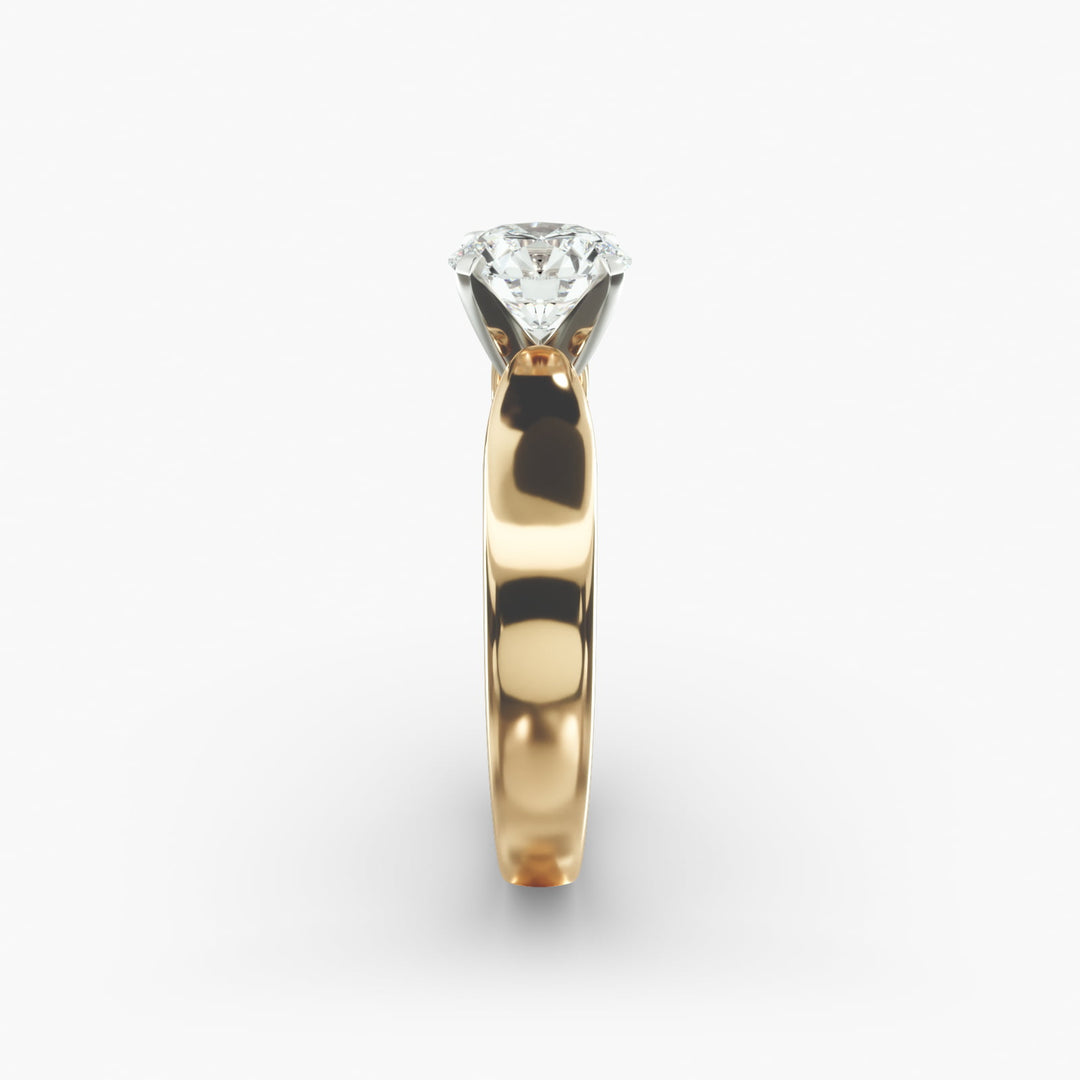 Round Brilliant Lab-Grown Diamond Engagement Ring | 0.50–5.00 Carat | IGI Certified | Yellow, White & Rose Gold