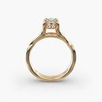 Load image into Gallery viewer, Marquise Lab-Grown Diamond Double Band Ring – Modern Designer Style | IGI Certified | 10K/14K/18K Gold
