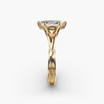 Load image into Gallery viewer, Marquise Lab-Grown Diamond Double Band Ring – Modern Designer Style | IGI Certified | 10K/14K/18K Gold
