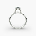 Load image into Gallery viewer, Pear Lab-Grown Diamond Twisted Double Band Ring – Designer Style | IGI Certified | 10K/14K/18K Gold
