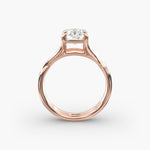 Load image into Gallery viewer, Radiant Lab-Grown Diamond Ring – Twisted Dual-Band Design | IGI Certified | 10K/14K/18K Gold
