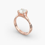 Load image into Gallery viewer, Radiant Lab-Grown Diamond Ring – Twisted Dual-Band Design | IGI Certified | 10K/14K/18K Gold
