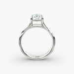 Load image into Gallery viewer, Radiant Lab-Grown Diamond Ring – Twisted Dual-Band Design | IGI Certified | 10K/14K/18K Gold
