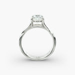 Load image into Gallery viewer, Round Lab-Grown Diamond Ring – Twisted Dual-Band Design | IGI Certified | 10K/14K/18K Gold
