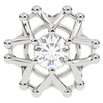 Load image into Gallery viewer, V-Style Round Lab Grown Diamond Earrings with Joint 0.66 CTW in 10K 14K 18K White Yellow Rose Gold
