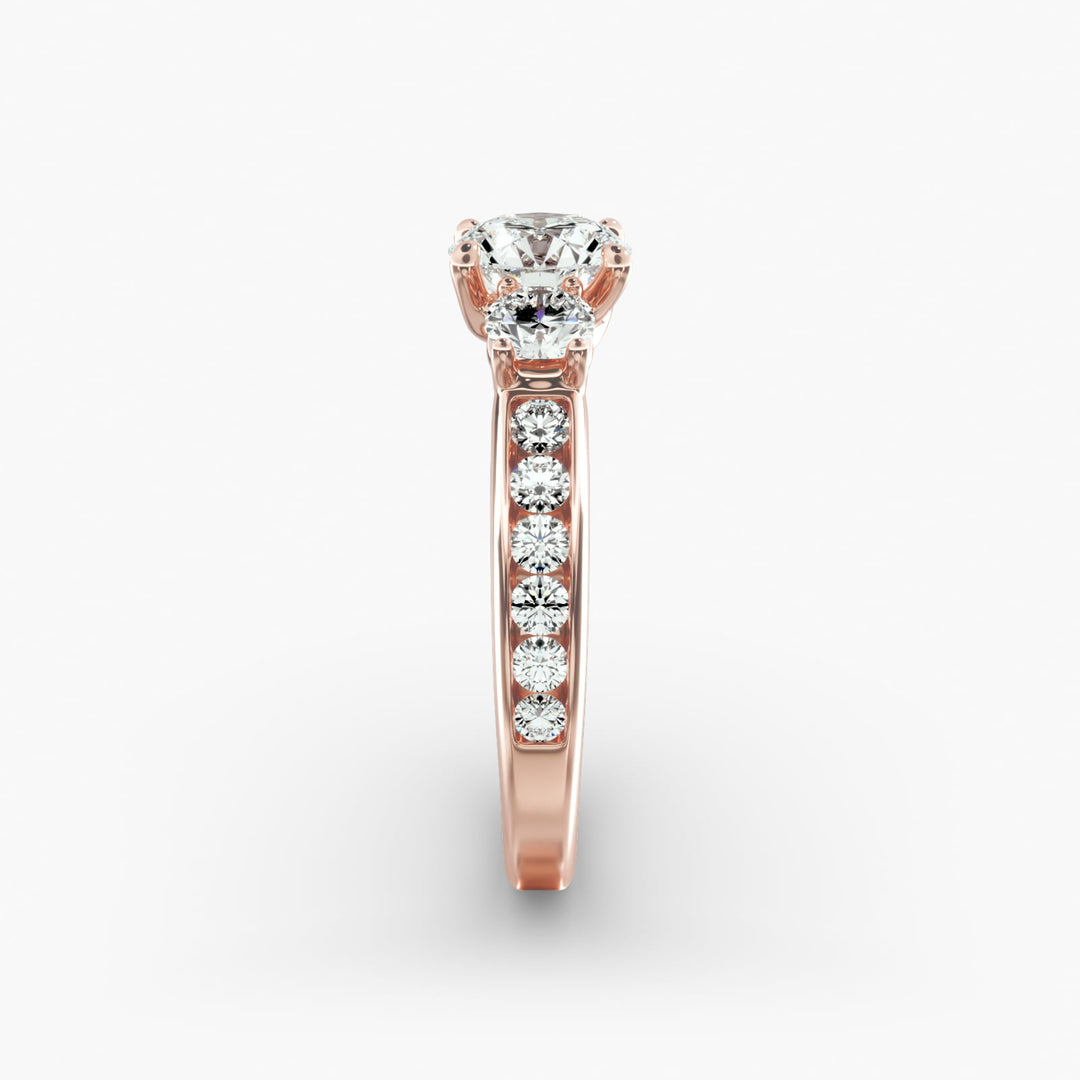 10k Gold Classic Round Cut Solitaire Diamond Engagement Ring