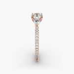 Load image into Gallery viewer, 14K Gold Round Brilliant Cut Three Stone Engagement Ring
