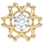 Load image into Gallery viewer, V-Style Round Lab Grown Diamond Earrings with Joint 0.66 CTW in 10K 14K 18K White Yellow Rose Gold
