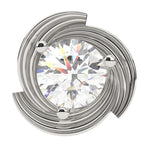 Load image into Gallery viewer, Round Lab Grown Diamond Circle Earrings 0.94 CTW – 10K 14K 18K White Yellow Rose Gold, IGI Certified
