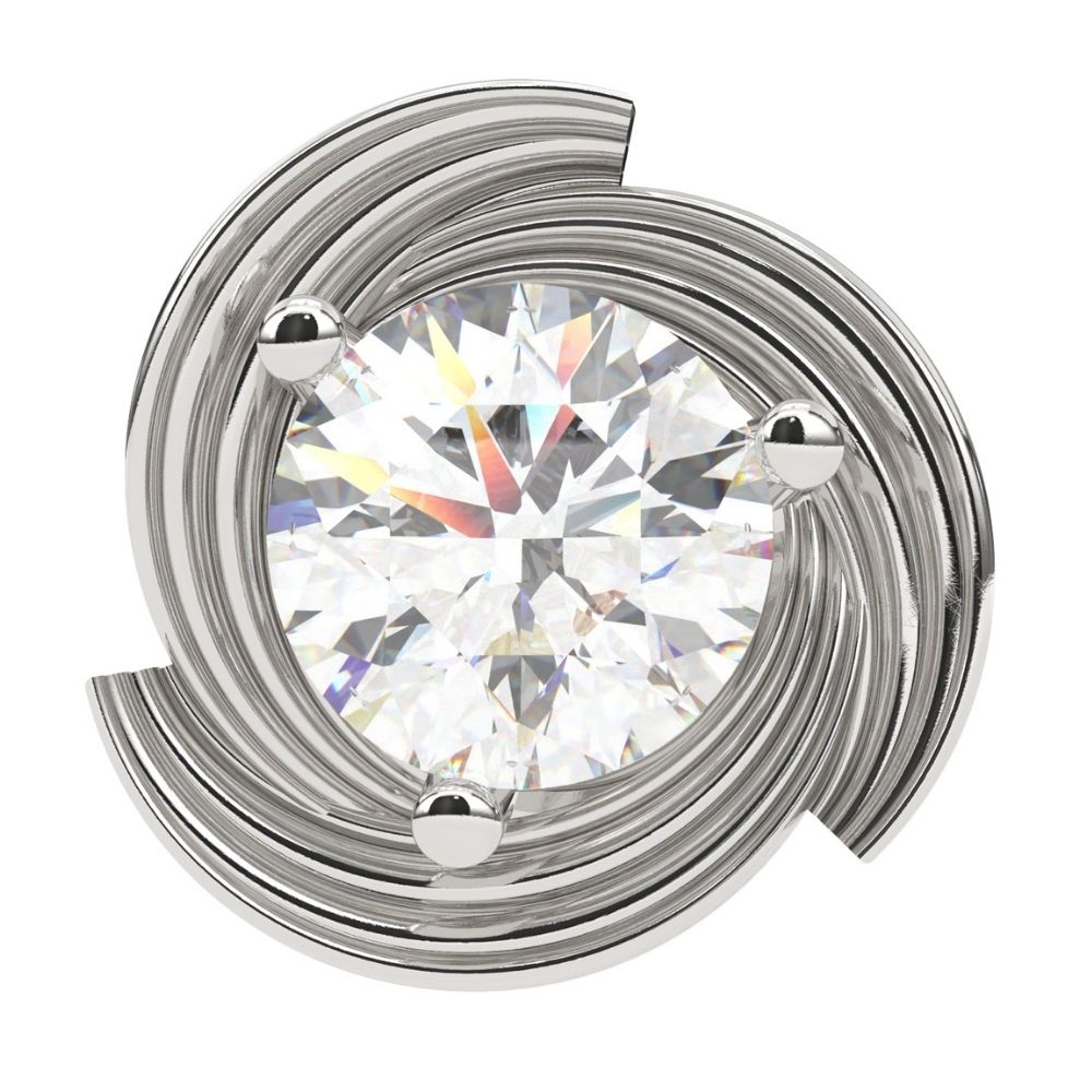 Round Lab Grown Diamond Circle Earrings 0.94 CTW – 10K 14K 18K White Yellow Rose Gold, IGI Certified