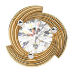 Load image into Gallery viewer, Round Lab Grown Diamond Circle Earrings 0.94 CTW – 10K 14K 18K White Yellow Rose Gold, IGI Certified
