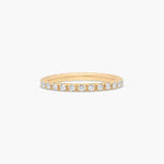 Load image into Gallery viewer, 0.50 CT French Pavé Diamond Eternity Band in Gold | 27 Round Stone Ring
