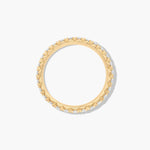 Load image into Gallery viewer, 0.50 CT French Pavé Diamond Eternity Band in Gold | 27 Round Stone Ring
