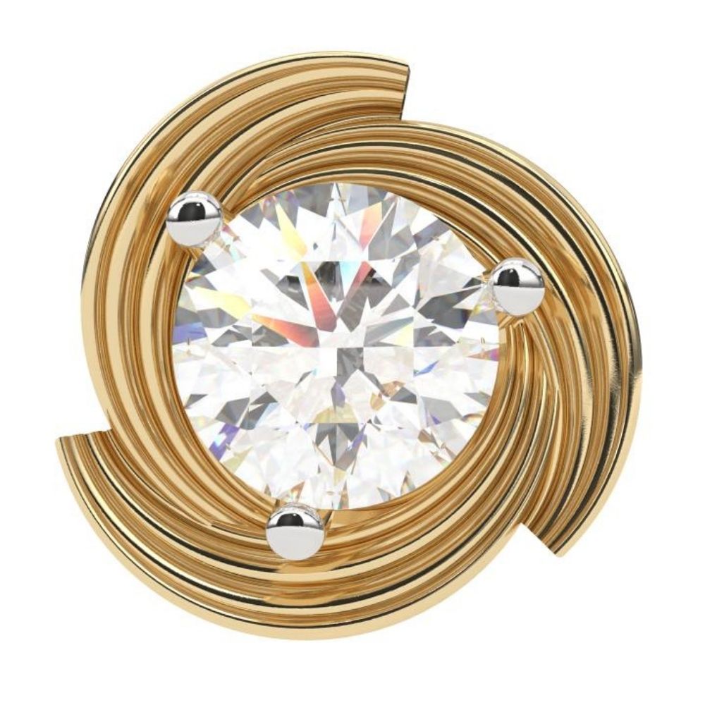 Round Lab Grown Diamond Circle Earrings 0.94 CTW – 10K 14K 18K White Yellow Rose Gold, IGI Certified