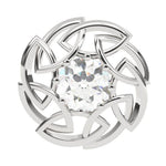 Load image into Gallery viewer, Round Lab Grown Diamond Leaf Earrings 0.66 CTW – 10K 14K 18K White Yellow Rose Gold, IGI Certified
