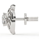 Load image into Gallery viewer, Round Lab Grown Diamond Leaf Earrings 0.66 CTW – 10K 14K 18K White Yellow Rose Gold, IGI Certified
