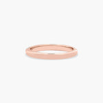 Load image into Gallery viewer, 0.30 CT Pavé Diamond Knife Edge Wedding Band in Rose Gold | 38 Round Stones
