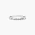 Load image into Gallery viewer, 0.30 CT Pavé Diamond Knife Edge Wedding Band in Rose Gold | 38 Round Stones
