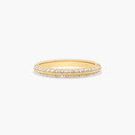 Load image into Gallery viewer, 0.30 CT Pavé Diamond Knife Edge Wedding Band in Rose Gold | 38 Round Stones
