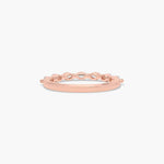 Load image into Gallery viewer, 0.32 CT Round Diamond Wedding Band | 7 Stone Shared Prong Ring in Gold
