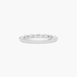 Load image into Gallery viewer, 0.32 CT Round Diamond Wedding Band | 7 Stone Shared Prong Ring in Gold
