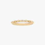 Load image into Gallery viewer, 0.32 CT Round Diamond Wedding Band | 7 Stone Shared Prong Ring in Gold
