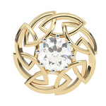 Load image into Gallery viewer, Round Lab Grown Diamond Leaf Earrings 0.66 CTW – 10K 14K 18K White Yellow Rose Gold, IGI Certified
