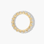 Load image into Gallery viewer, 3.19 CT Round Diamond Eternity Band | Low Dome Basket Ring with 18 Stones
