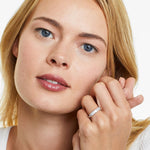 Load image into Gallery viewer, 1.00 CT Emerald Cut Diamond Anniversary Band in Gold | Seven Stone Ring
