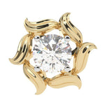 Load image into Gallery viewer, Round Lab Grown Diamond Nature Leaf Earrings 0.94 CTW – 10K 14K 18K White Yellow Rose Gold, IGI Certified
