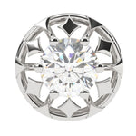 Load image into Gallery viewer, Round Lab Grown Diamond Square Stud Earrings with Circle Design 0.94 CTW – 10K 14K 18K White Yellow Rose Gold, IGI Certified
