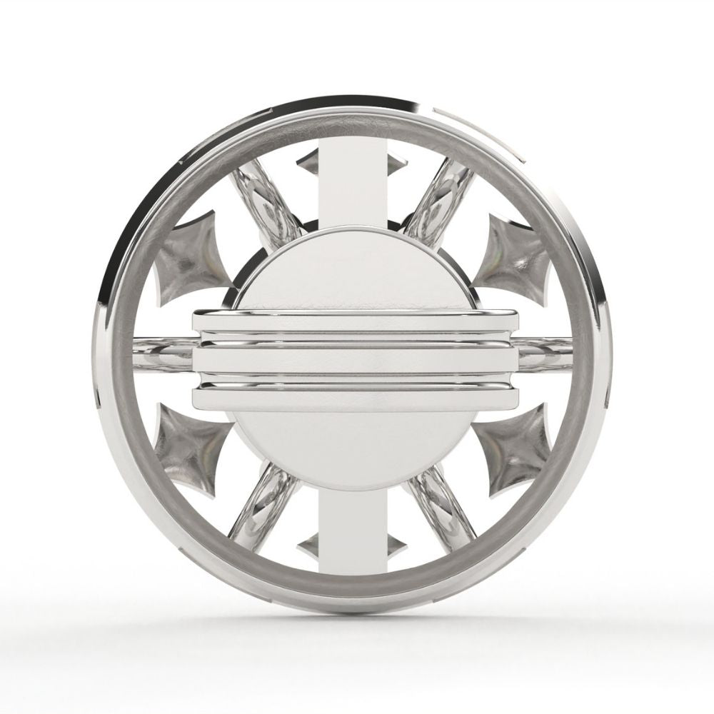 Round Lab Grown Diamond Square Stud Earrings with Circle Design 0.94 CTW – 10K 14K 18K White Yellow Rose Gold, IGI Certified