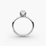 Load image into Gallery viewer, Oval Cut Lab Grown Diamond Solitaire Ring | 0.50 –5.00 Carat | Classic Band | IGI Certified | 10K/14K/18K Yellow, White, Rose
