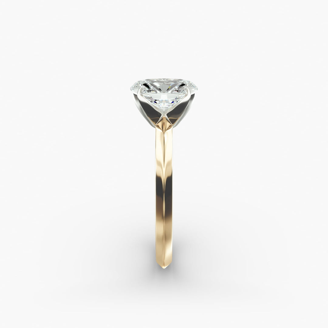 Oval Cut Lab Grown Diamond Solitaire Ring | 0.50 –5.00 Carat | Classic Band | IGI Certified | 10K/14K/18K Yellow, White, Rose