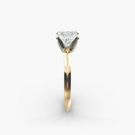 Load image into Gallery viewer, Princess Cut Lab Grown Diamond Solitaire Ring | 0.50 –5.00 Carat | Classic Band | IGI Certified | 10K/14K/18K Yellow, White, Rose Gold
