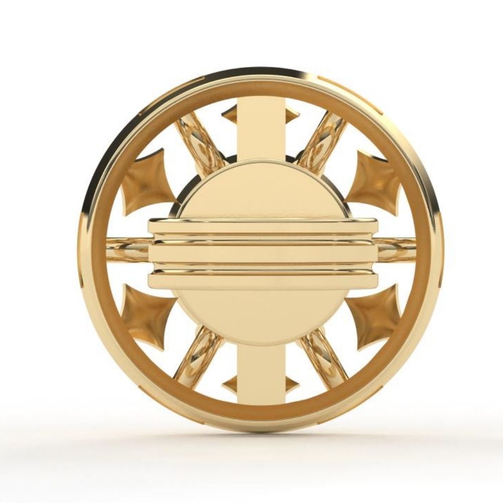 Round Lab Grown Diamond Square Stud Earrings with Circle Design 0.94 CTW – 10K 14K 18K White Yellow Rose Gold, IGI Certified