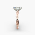 Load image into Gallery viewer, Marquise Lab-Grown Diamond Ring – Twisted Rope Band | IGI Certified | 10K/14K/18K Gold
