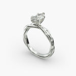 Load image into Gallery viewer, Marquise Lab-Grown Diamond Ring – Twisted Rope Band | IGI Certified | 10K/14K/18K Gold
