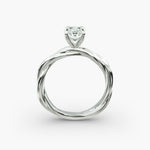 Load image into Gallery viewer, Oval Lab-Grown Diamond Ring – Double Twisted Band | IGI Certified | 10K/14K/18K Gold
