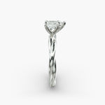 Load image into Gallery viewer, Pear Shape Lab-Grown Diamond Twisted Band Ring | IGI Certified | 10K/14K/18K Gold
