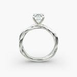 Load image into Gallery viewer, Round Brilliant Lab-Grown Diamond 4-Prong Extra-Twisted Band Ring | IGI Certified | 10K/14K/18K Gold
