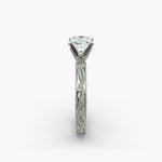 Load image into Gallery viewer, Cushion Lab-Grown Diamond Ring – Milgrain Band Design | IGI Certified | 10K/14K/18K Gold
