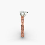 Load image into Gallery viewer, Heart Lab-Grown Diamond Ring – Milgrain Band Design | IGI Certified | 10K/14K/18K Gold
