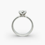 Load image into Gallery viewer, Heart Lab-Grown Diamond Ring – Milgrain Band Design | IGI Certified | 10K/14K/18K Gold
