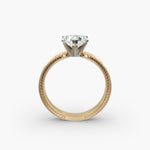 Load image into Gallery viewer, Heart Lab-Grown Diamond Ring – Milgrain Band Design | IGI Certified | 10K/14K/18K Gold
