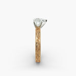Load image into Gallery viewer, Heart Lab-Grown Diamond Ring – Milgrain Band Design | IGI Certified | 10K/14K/18K Gold
