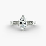 Load image into Gallery viewer, Marquise Lab-Grown Diamond Ring – Milgrain Band Design | IGI Certified | 10K/14K/18K Gold
