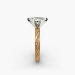 Load image into Gallery viewer, Marquise Lab-Grown Diamond Ring – Milgrain Band Design | IGI Certified | 10K/14K/18K Gold
