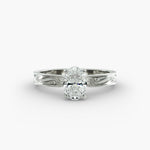 Load image into Gallery viewer, Oval Lab-Grown Diamond Ring – Milgrain Band Design | IGI Certified | 10K/14K/18K Gold
